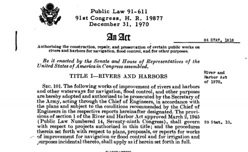 1970 Flood Control Act